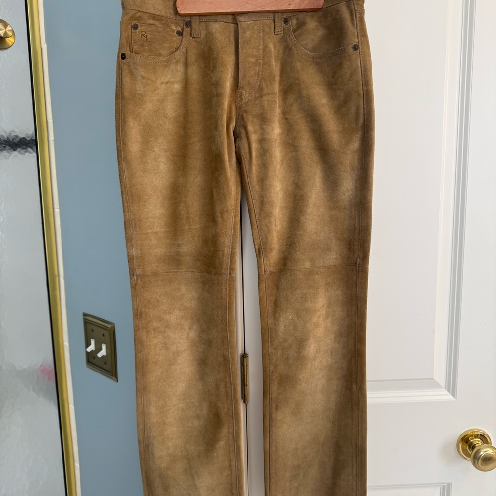 Ralph Lauren “COWBOY BOOT” genuine leather jeans/pants